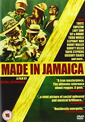 DVD cover for Made In Jamaica featuring several reggae artists and critical reviews.