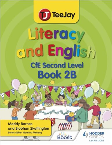 Textbook cover with children celebrating with balloons and a birthday cake.