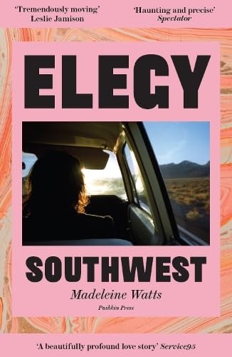 Book cover showing a silhouette in a car looking out at a desert landscape.