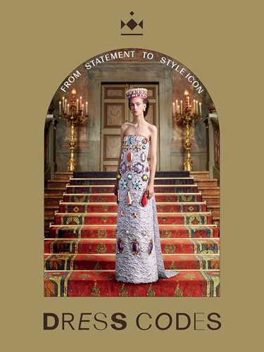 Book cover featuring a woman in a jeweled gown on a grand staircase.