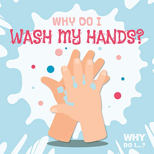 Book cover with illustrated hands being washed, and colorful splashes.