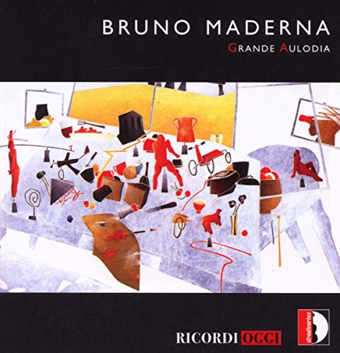 CD cover with abstract painting of objects and a red figure.