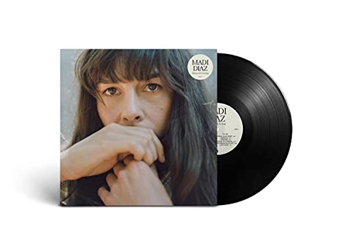Madi Diaz album cover and black vinyl record shown at angle.