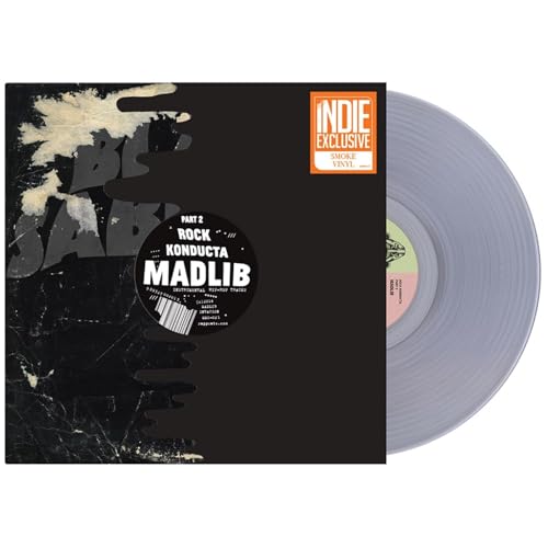 Madlib “Rock Konducta Pt. 2” smoke vinyl record with black sleeve.