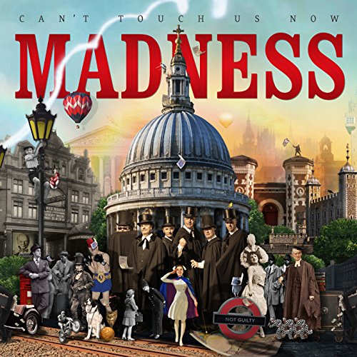 CD cover for Madness’ “Can’t Touch Us Now” featuring a London cityscape.