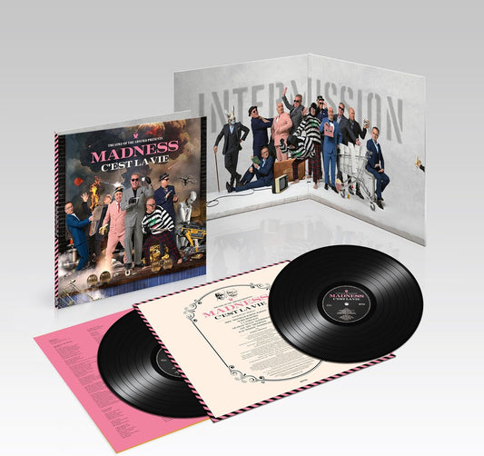 Madness Cest La Vie vinyl record set with gatefold cover, inner sleeves, and discs.