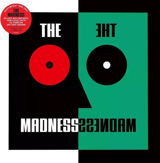 Vinyl record of The Madness album, featuring cover art and barcode.