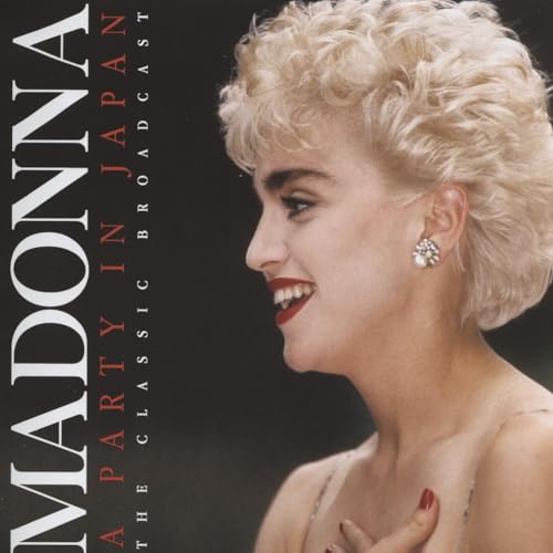 Madonna album cover, close-up portrait of the singer with blonde hair.
