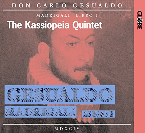 CD cover featuring a portrait of Don Carlo Gesualdo and blue text.