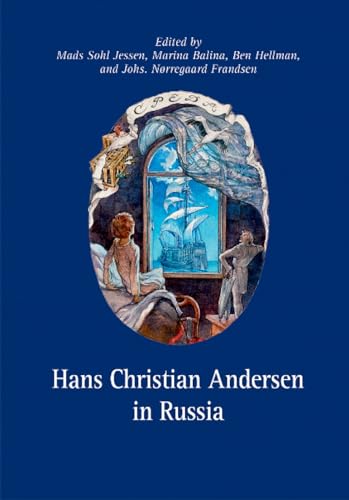 Book cover: “Hans Christian Andersen in Russia” with illustrated oval design.