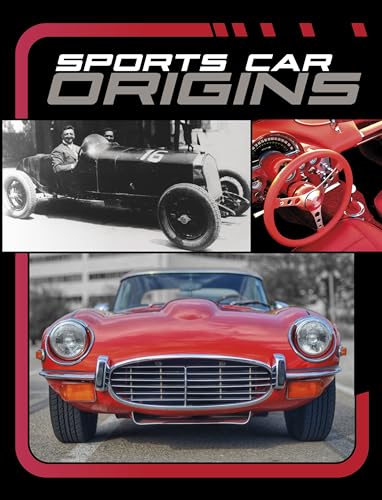 Book cover featuring vintage and classic sports cars in black and white.