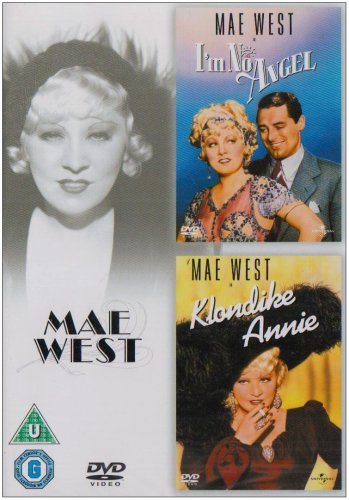 DVD cover featuring Mae West in I'm No Angel and Klondike Annie.