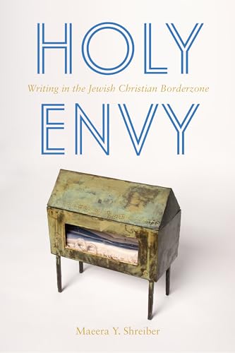 Book cover with blue title, "Holy Envy," and image of a weathered birdhouse.