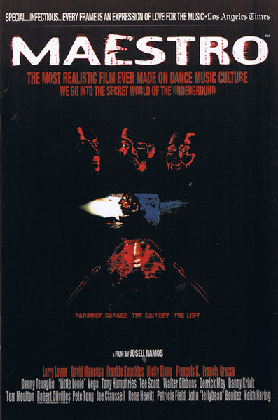 Maestro" DVD cover featuring silhouetted figures against a red and black background.