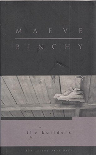 Book cover for The Builders by Maeve Binchy featuring work boots on wooden planks.