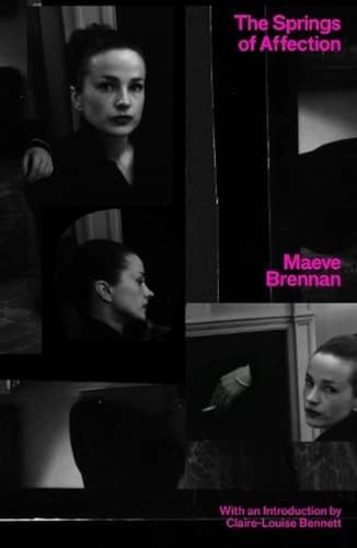Book cover with black and white photos of a woman and bright pink text.