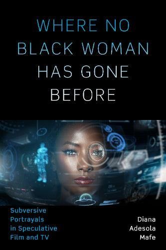 Book cover featuring a Black woman’s face overlaid with sci-fi graphics.