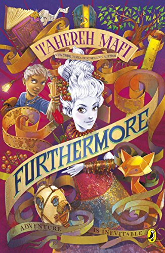 Book cover for "Furthermore" by Tahereh Mafi with illustrated characters.