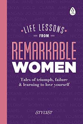 Book cover with pink text: "Life Lessons From Remarkable Women.