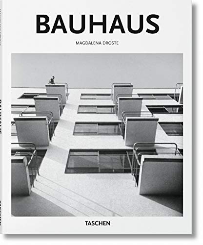 Book cover featuring a black and white photo of Bauhaus architecture.