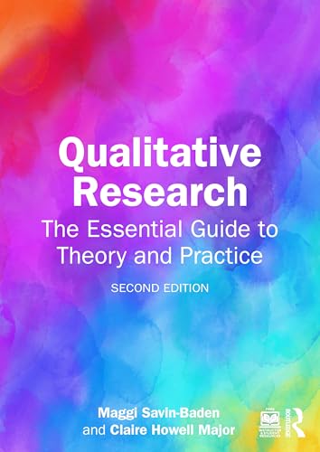 Book cover: “Qualitative Research”, second edition, with abstract colorful background.