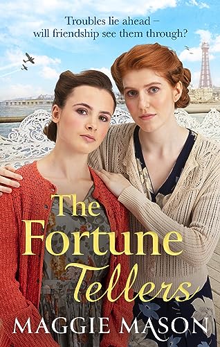 Book cover with two young women and a wartime airplane scene.