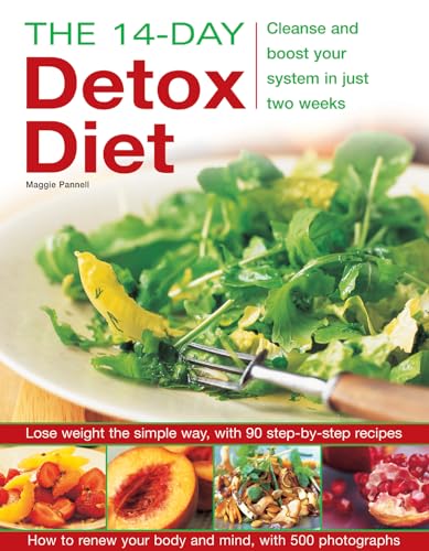 Book cover: "14-Day Detox Diet" with salad and fruit imagery.