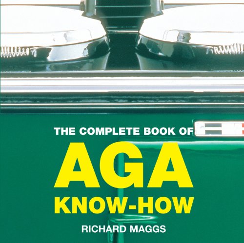 Book cover with green text reading “AGA KNOW-HOW” and stove detail.