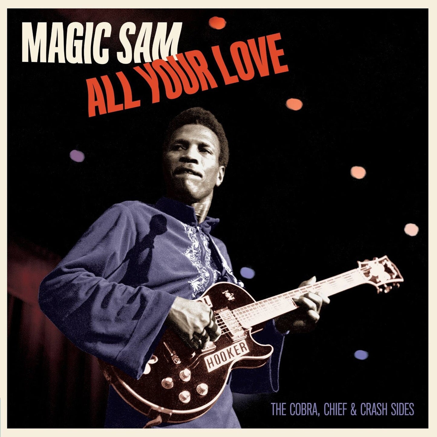 Magic Sam album cover featuring a portrait of the blues guitarist.