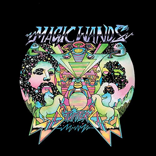 Album cover for Magic Wands’ “Jupiter” with psychedelic illustrated artwork.
