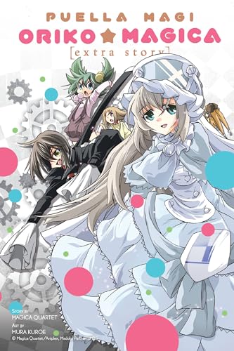 Cover of “Puella Magi Orika Magica Extra Story” manga with anime characters.