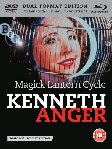 Magick Lantern Cycle Blu-ray cover featuring a woman's face behind a birdcage.