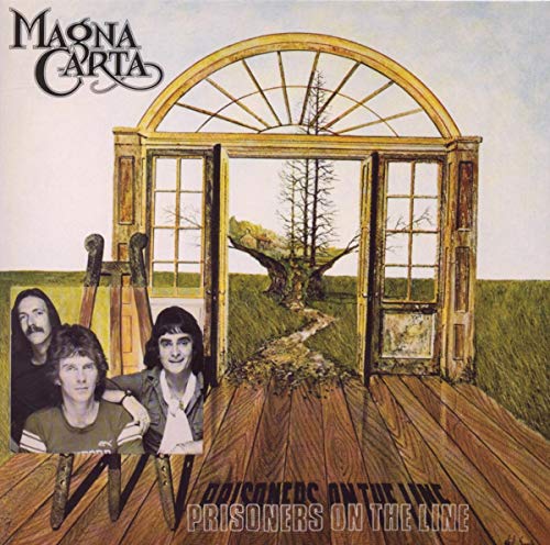 Magna Carta album cover: open doorway, figures, and a rural landscape.