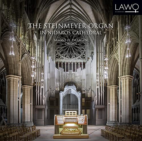 CD cover: grand cathedral interior with a large pipe organ.