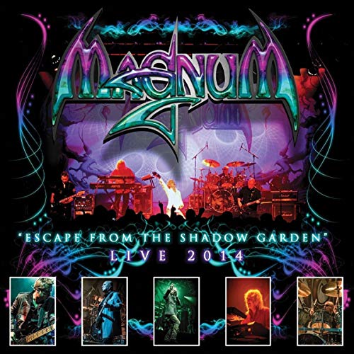 Magnum live album cover featuring a band performing on stage, 2014.