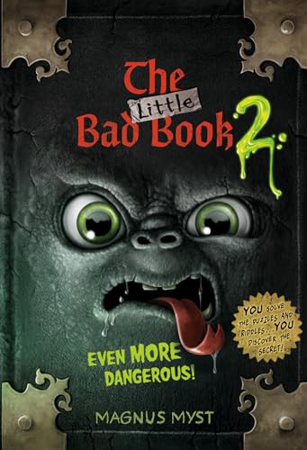 Dark book cover with a cartoon monster face and dripping slime.