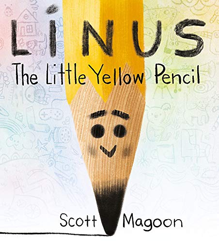 Book cover featuring a yellow pencil with a smiling face.