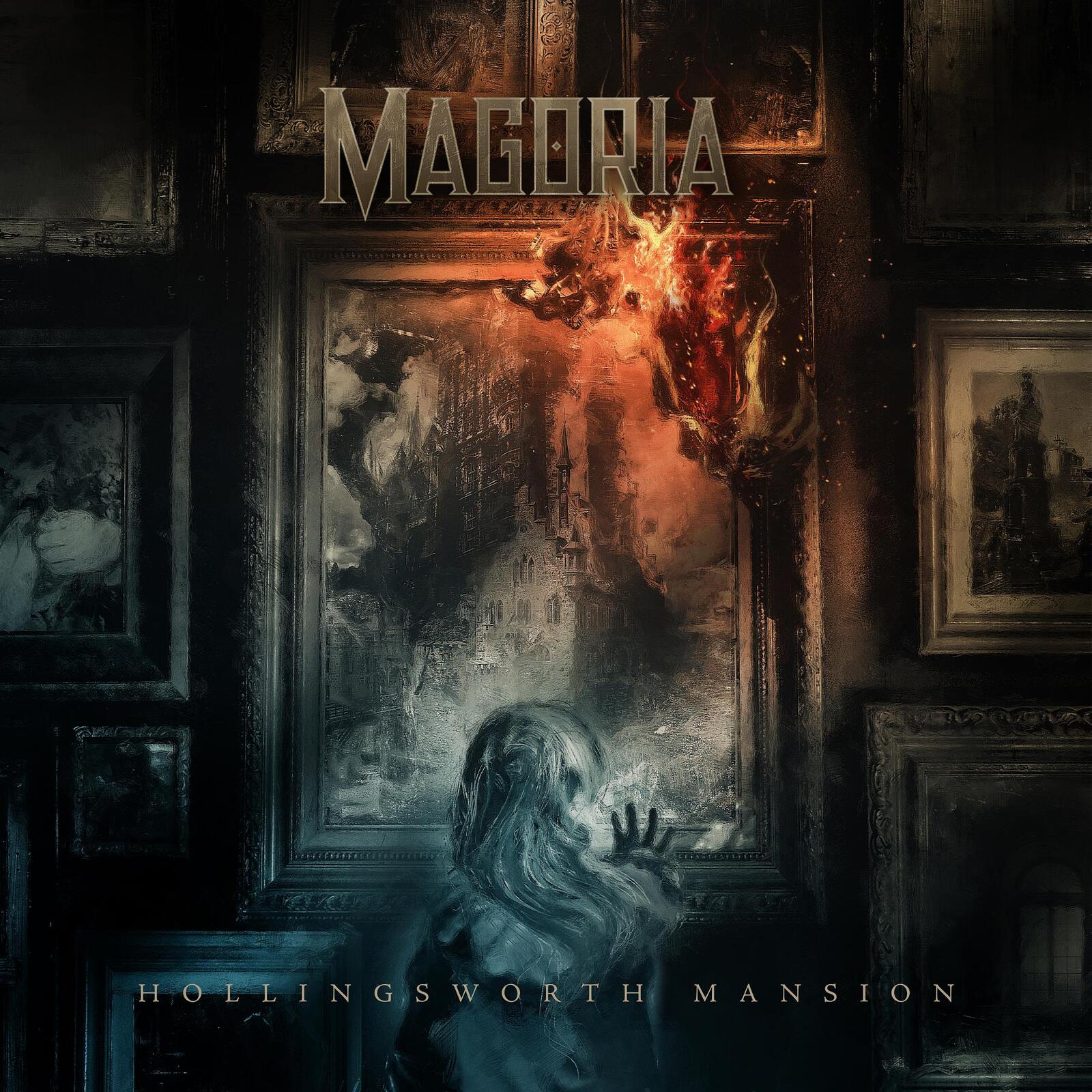 CD cover for “Magoria - Hollingsworth Mansion” featuring a haunted house painting.