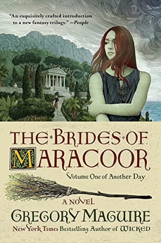 Book cover: “The Brides of Maracoor” with a woman and distant landscape.
