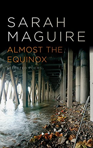 Book cover: “Almost the Equinox” by Sarah Maguire, with a pier image.