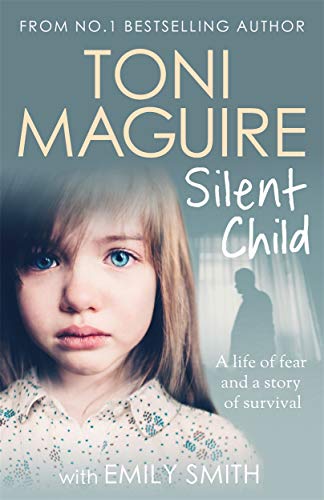 Book cover: sad young girl with shadowy figure in background.