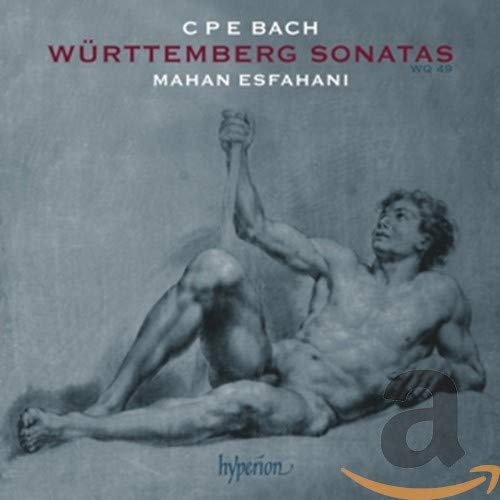 Gray-toned CD cover featuring a classical drawing of a reclining male figure.