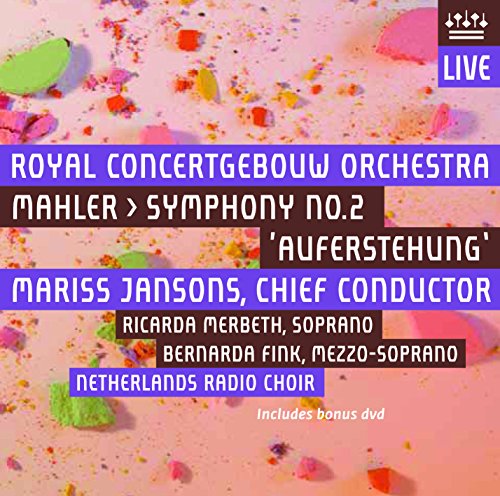 Colorful abstract cover with text: "Royal Concertgebouw Orchestra - Mahler: Symphony No. 2."