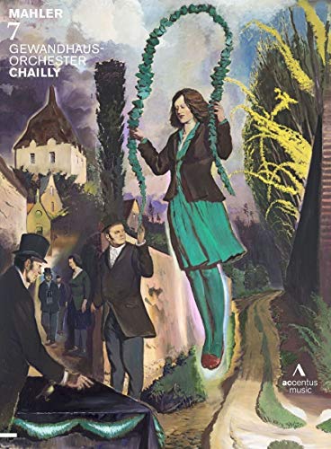 DVD cover for Mahler’s Symphony No. 7, featuring painted figures and a building.