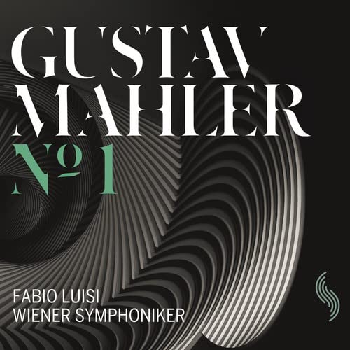 CD cover for Mahler’s Symphony No. 1 with abstract swirling lines.