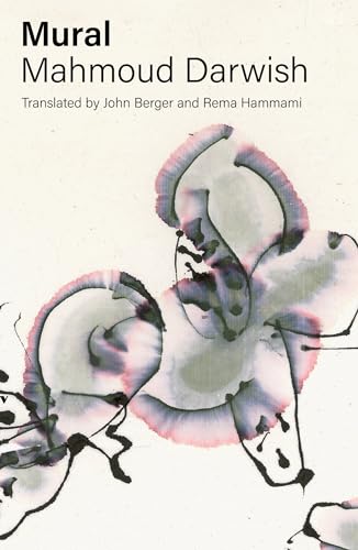 Book cover titled Mural by Mahmoud Darwish with abstract watercolor and ink floral art.