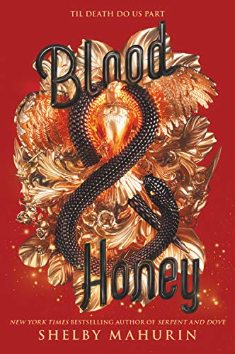 Book cover: gold and black snake entwined with floral ornamentation.