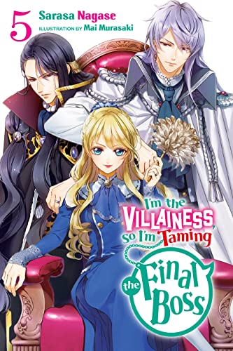 Light novel cover featuring a blonde woman and two men in formal fantasy attire.