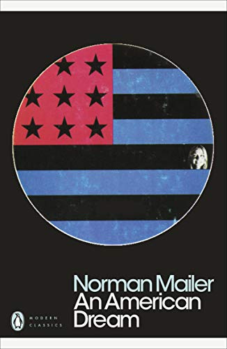 Book cover: "An American Dream" by Norman Mailer, abstract design.
