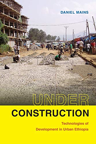 Book cover: Ethiopian construction site with workers and a building underway.